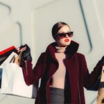 woman holding shopping bag
